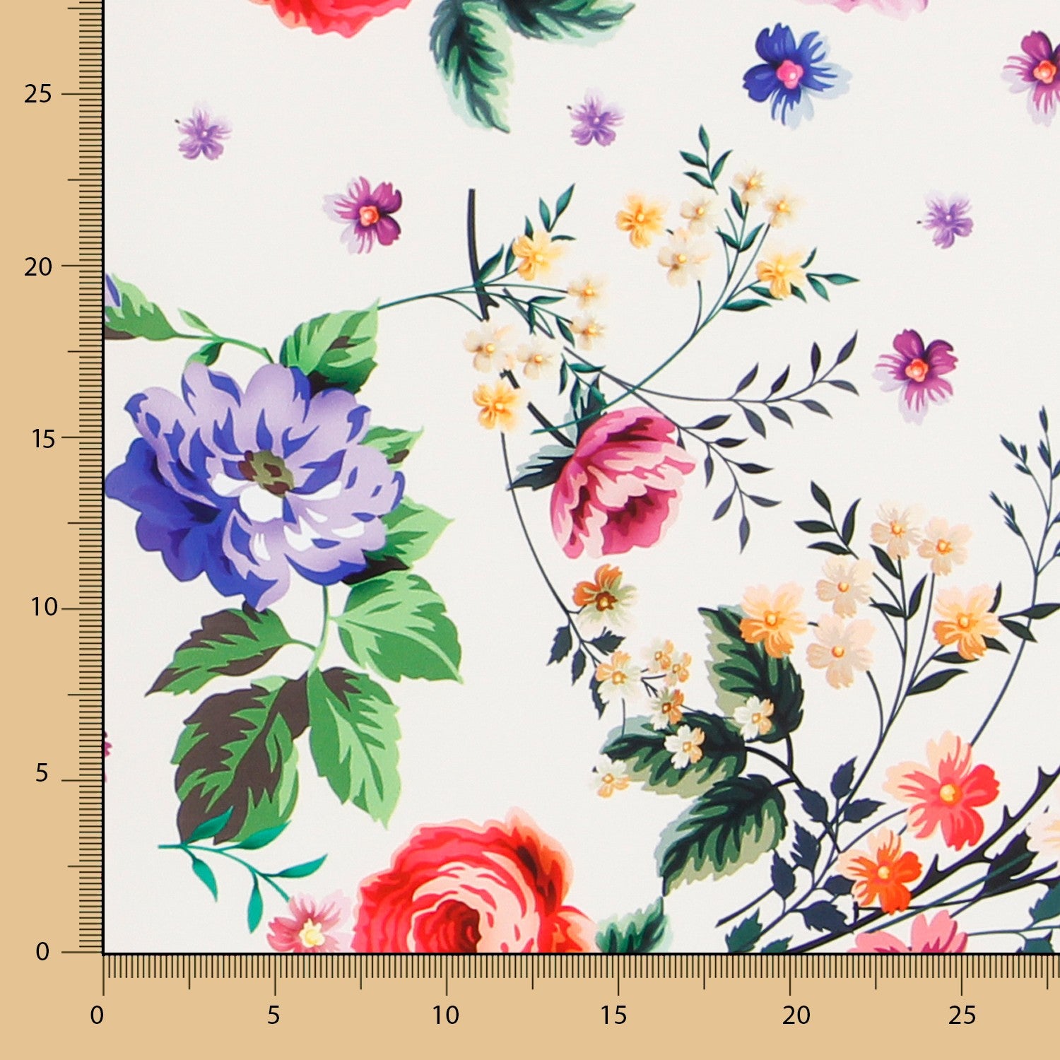 Sarja Elástica Flor Manila Crua - Ribes y Casals