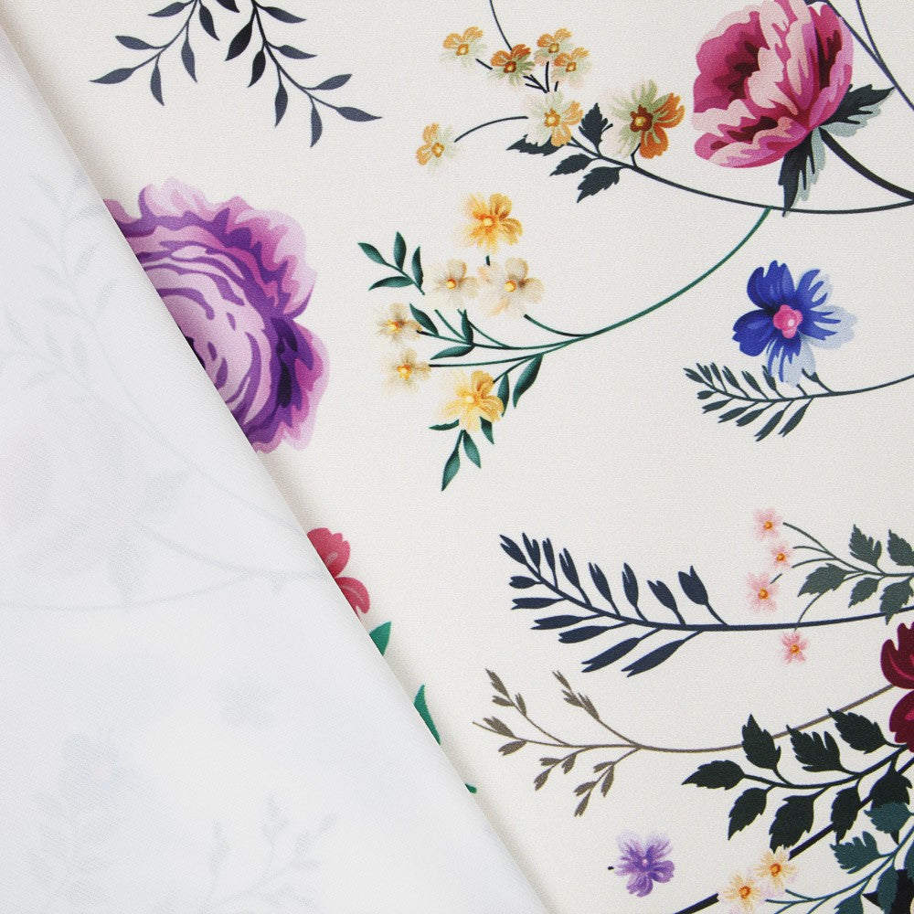 Sarja Elástica Flor Manila Crua - Ribes y Casals