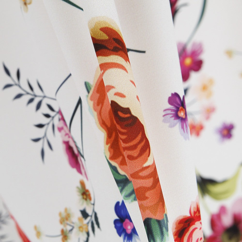 Sarja Elástica Flor Manila Crua - Ribes y Casals