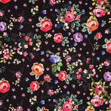 Sarja Elástica Flor Manila Preta - Ribes y Casals