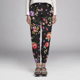 Sarja Elástica Flor Manila Preta - Ribes y Casals