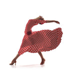 Sarja Elástica Bolinhas Coral - Ribes y Casals