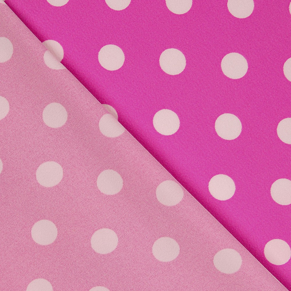 Sarja Elástica Bolinhas Fúscsia - Ribes y Casals