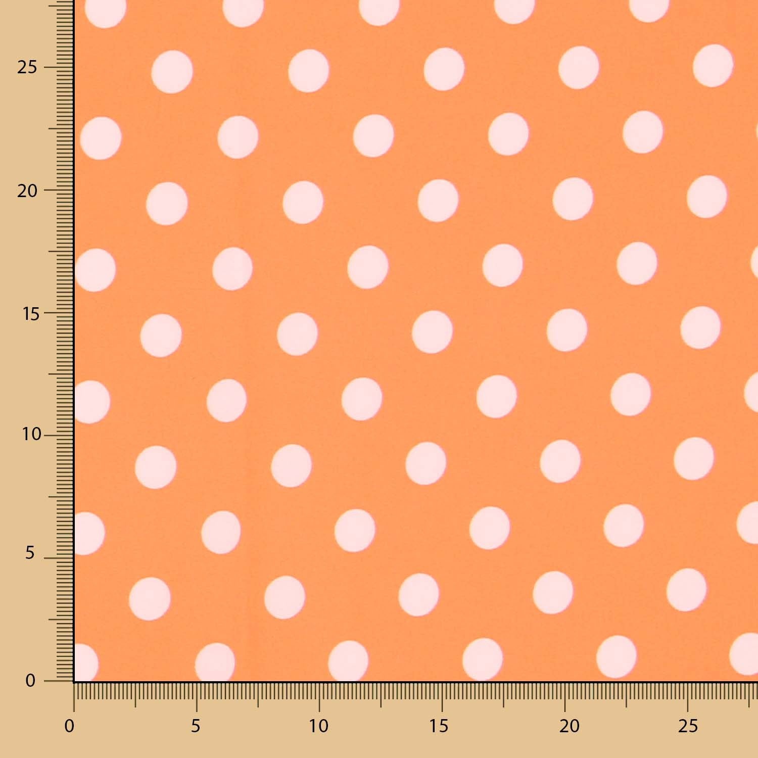 Sarja Elástica Bolinhas Tangerina - Ribes y Casals