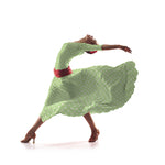 Sarja Elástica Bolinhas Hortelã - Ribes y Casals