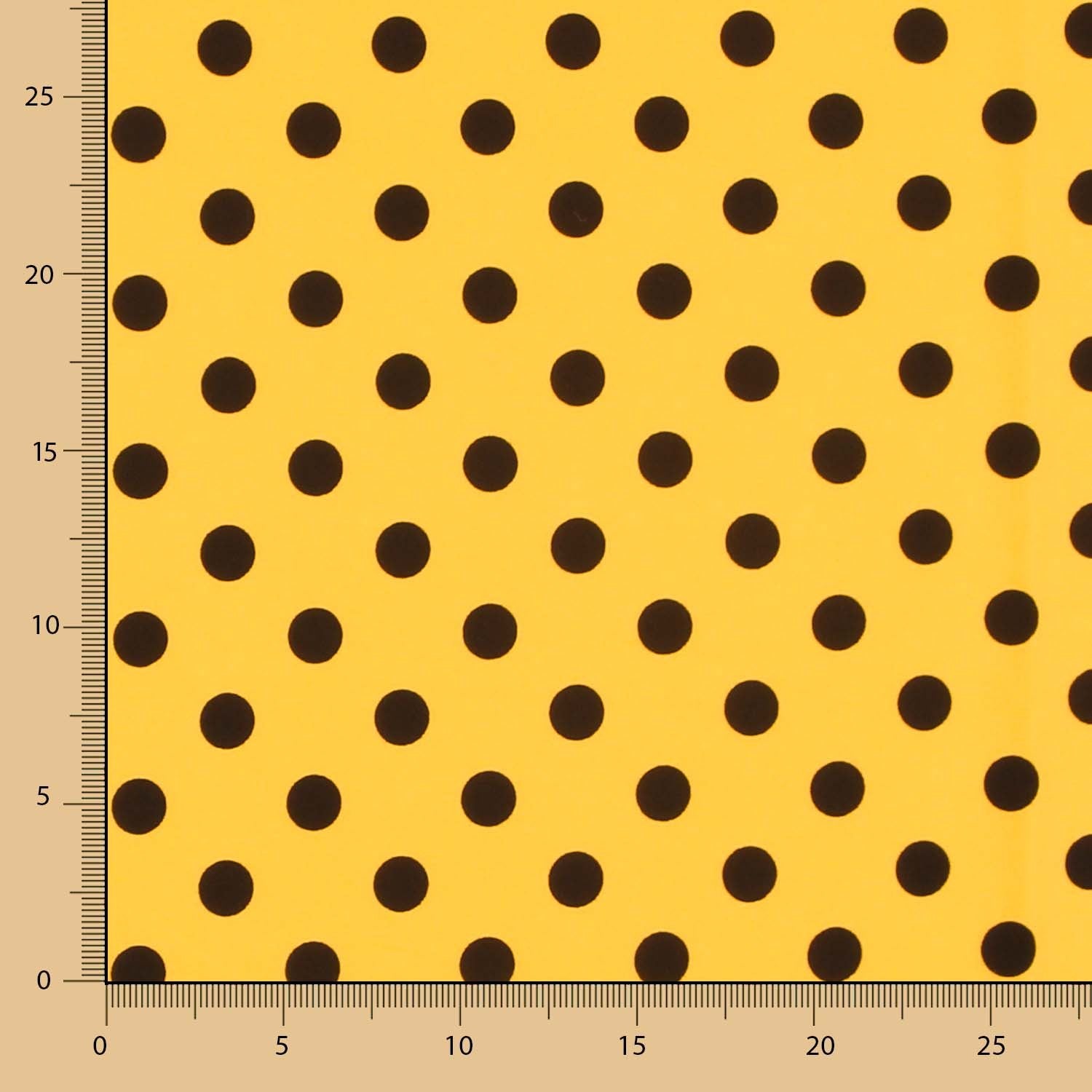 Sarja Elástica Bolinhas Preto Amarelo - Ribes y Casals