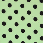 Sarja Elástica Bolinhas Preto Hortelã - Ribes y Casals