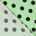 Sarja Elástica Bolinhas Preto Hortelã - Ribes y Casals