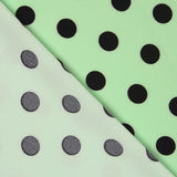 Sarja Elástica Bolinhas Preto Hortelã - Ribes y Casals