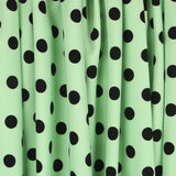 Sarja Elástica Bolinhas Preto Hortelã - Ribes y Casals