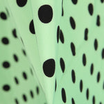 Sarja Elástica Bolinhas Preto Hortelã - Ribes y Casals