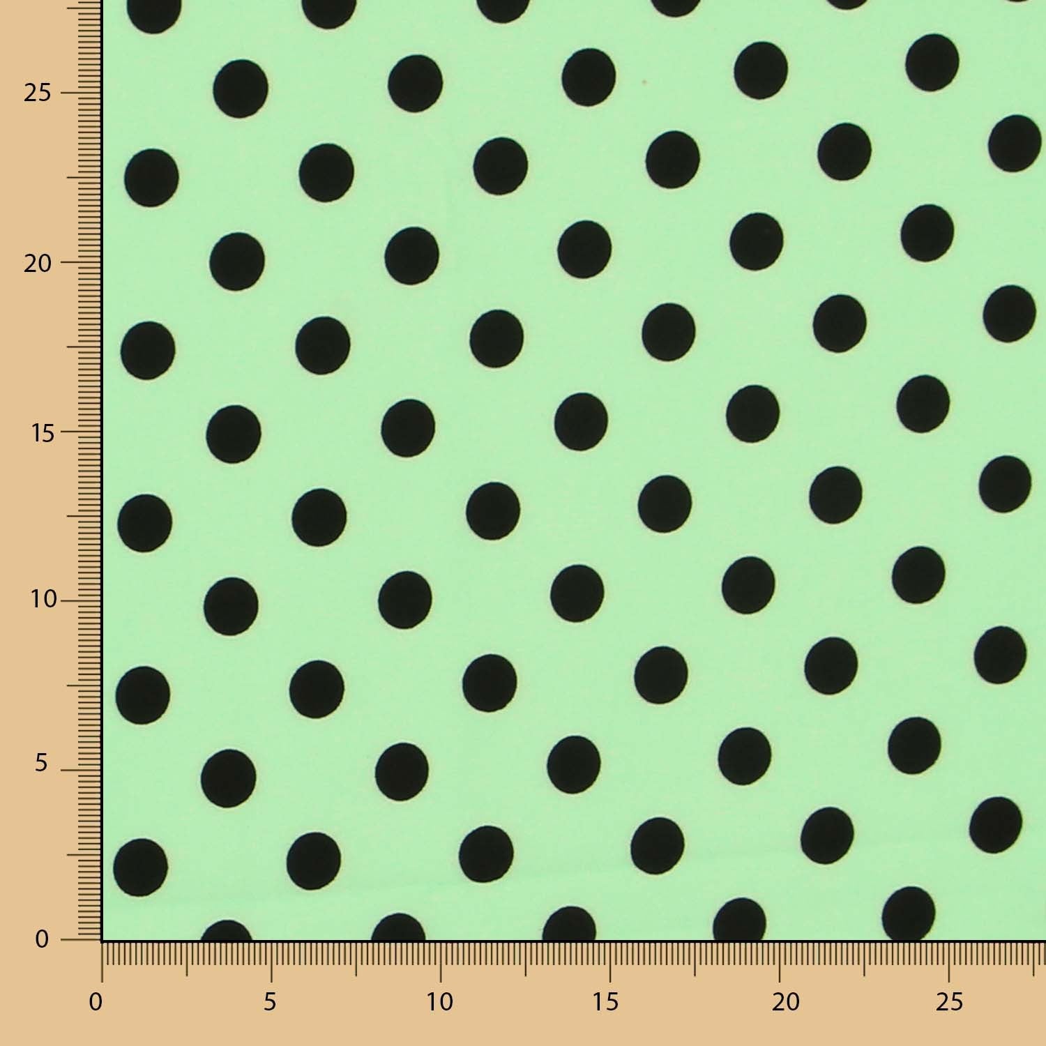 Sarja Elástica Bolinhas Preto Hortelã - Ribes y Casals
