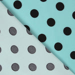 Sarja Elástica Bolinhas Preto Turquesa - Ribes y Casals