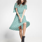 Sarja Elástica Bolinhas Turquesa - Ribes y Casals