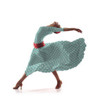 Sarja Elástica Bolinhas Turquesa - Ribes y Casals