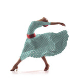 Sarja Elástica Bolinhas Turquesa - Ribes y Casals