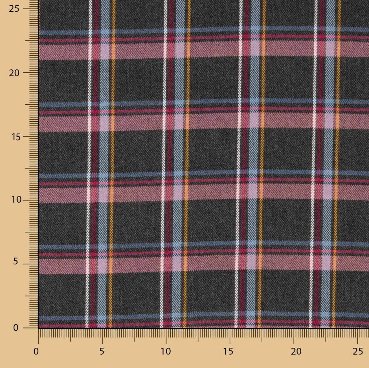 Sarja Elástica Tartan Ciclame - Ribes y Casals