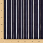 Cetim de Algodão Stretch Listrado Navy - Ribes y Casals