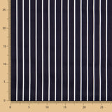 Cetim de Algodão Stretch Listrado Navy - Ribes y Casals