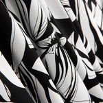 Cetim Algodão Estampado Preto e Branco - Ribes y Casals