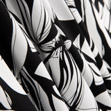 Cetim Algodão Estampado Preto e Branco - Ribes y Casals