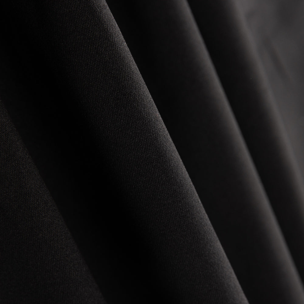 Cetim Algodão Spandex Preto - Ribes y Casals