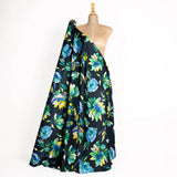 Cetim Estampado Bilma Preto - Ribes y Casals