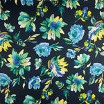 Cetim Estampado Bilma Preto - Ribes y Casals