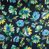 Cetim Estampado Bilma Preto - Ribes y Casals