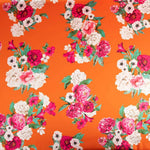 Cetim Estampado Cretone Laranja - Ribes y Casals