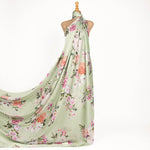 Cetim Estampado Cretona Verde Jade - Ribes y Casals