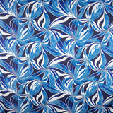 Cetim Estampado Denisa Azul - Ribes y Casals