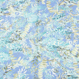 Cetim Estampado Floral Azul Claro - Ribes y Casals