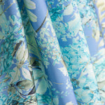 Cetim Estampado Floral Azul Claro - Ribes y Casals