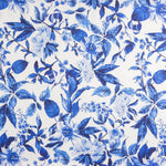 Cetim Estampado Floral Azul - Ribes y Casals