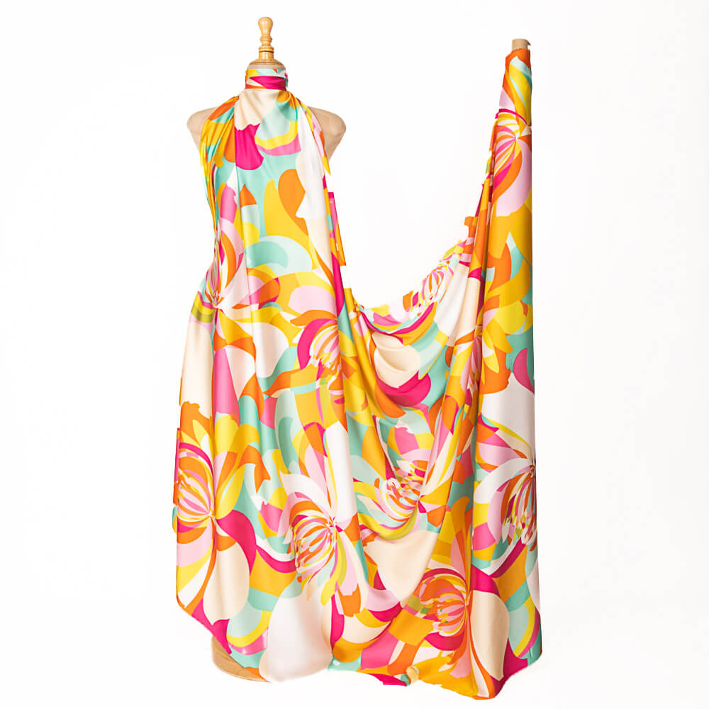 Cetim Estampado Floral Verão - Ribes y Casals