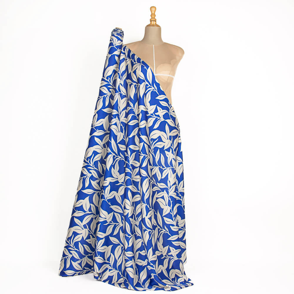Cetim Estampado Hena Azul - Ribes y Casals