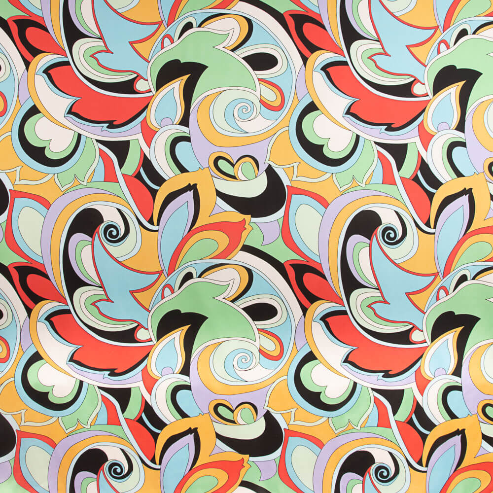 Cetim Estampado Pucci Multicolorido - Ribes y Casals