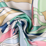 Cetim Estampado Retrô Verde - Ribes y Casals