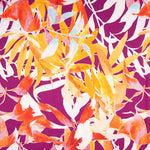 Cetim Com Estampado Tropical Laranja - Ribes y Casals
