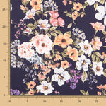 Cetim Floral Púrpura - Ribes y Casals