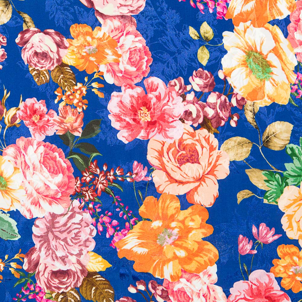 Jacquard Cetim Cretonne Azul - Ribes y Casals