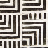 Cetim Jacquard Geométrico Preto - Ribes y Casals