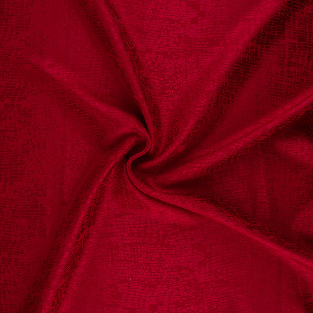 Cetim Jacquard Viscose Vermelho - Ribes y Casals