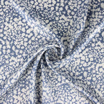Cetim Poliéster Estampado Azul - Ribes y Casals