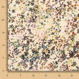 Cetim Poliéster Floral Creme - Ribes y Casals