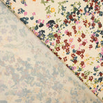 Cetim Poliéster Floral Creme - Ribes y Casals