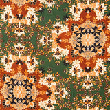 Cetim Poliéster Folk Verde Garrafa - Ribes y Casals