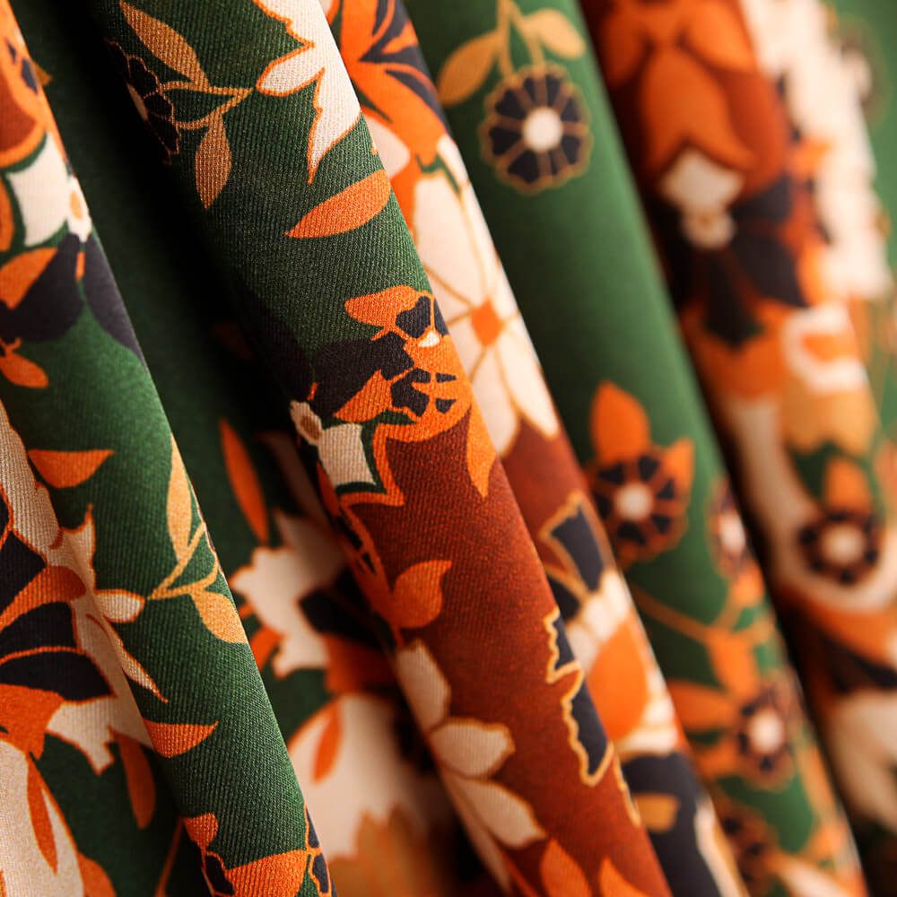 Cetim Poliéster Folk Verde Garrafa - Ribes y Casals