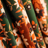 Cetim Poliéster Folk Verde Garrafa - Ribes y Casals